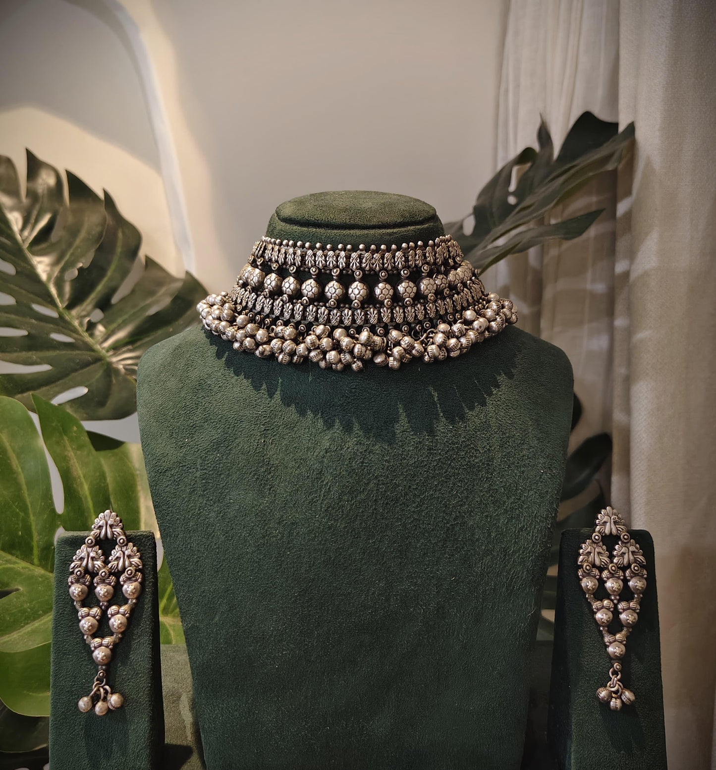 Beautiful Designer Kolhapuri Choker With Earrings