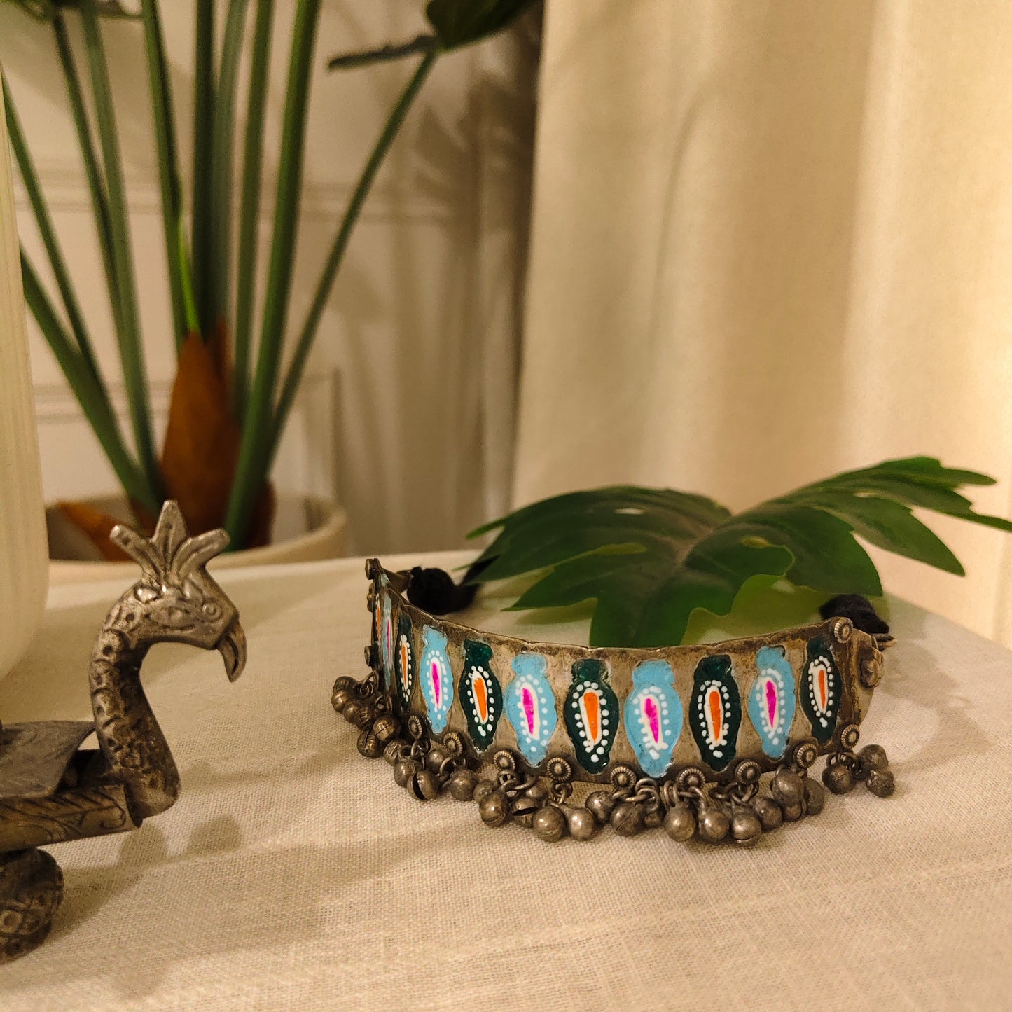 Beautiful Designer Hand-Painted Vintage Polish Choker