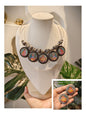 Beautiful Designer Painting Mix Hasli With Earrings