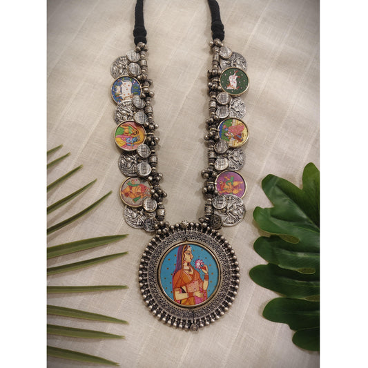 Beautiful Designer Painting Paatri Mix Necklace