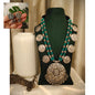 Beautiful Designer Thappa Work Pendant Long Beaded Necklace