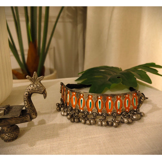 Beautiful Designer Hand-Painted Vintage Polish Choker