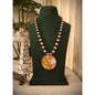 Beautiful Designer Painting Pendant With Ball Chain Necklace