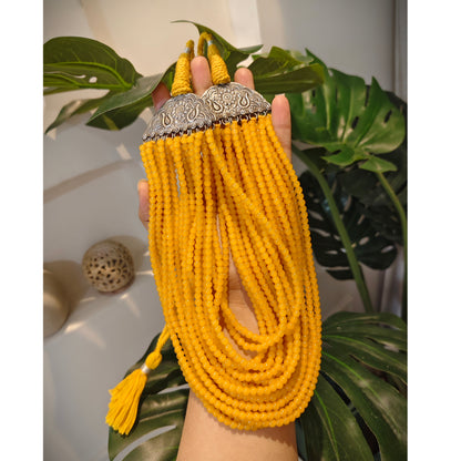 Beautiful Designer Beaded Multiple Lines Necklace