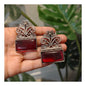 Beautiful Designer Stone Embedded Earrings