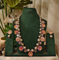 Beautiful Designer Painting Mix Paatri Necklace With Earrings