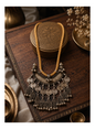 Beautiful Tribal Chaand Necklace With Handmade Dori