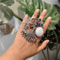 Beautiful Designer Fusion Stone Embedded Adjustable Ring