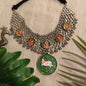 Beautiful Designer Painting Mix Jaal Patta Neckpiece
