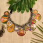 Beautiful Designer Overlapping Painting Mix Neckpiece