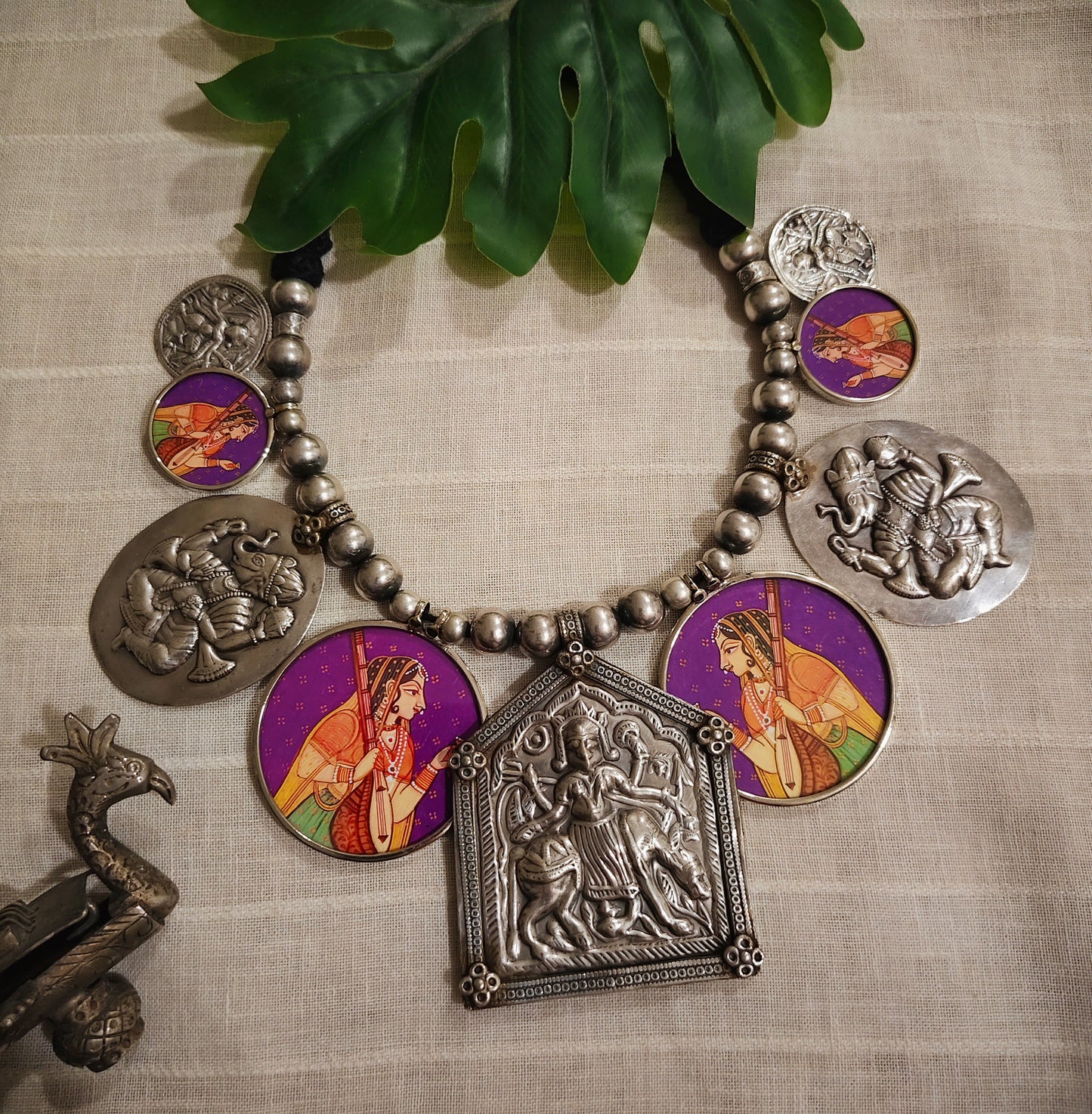 Beautiful Designer Painting Paatri Mix Neckpiece