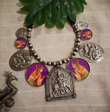 Beautiful Designer Painting Paatri Mix Neckpiece
