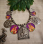 Beautiful Designer Painting Paatri Mix Neckpiece