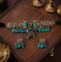 Beautiful Designer Dual Tone Statement Choker With Earrings