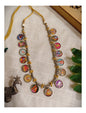 Beautiful Designer Painting Mix Dual Tone Necklace