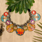 Beautiful Designer Overlapping Painting Mix Neckpiece