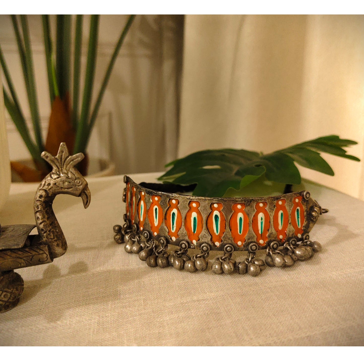 Beautiful Designer Hand-Painted Vintage Polish Choker