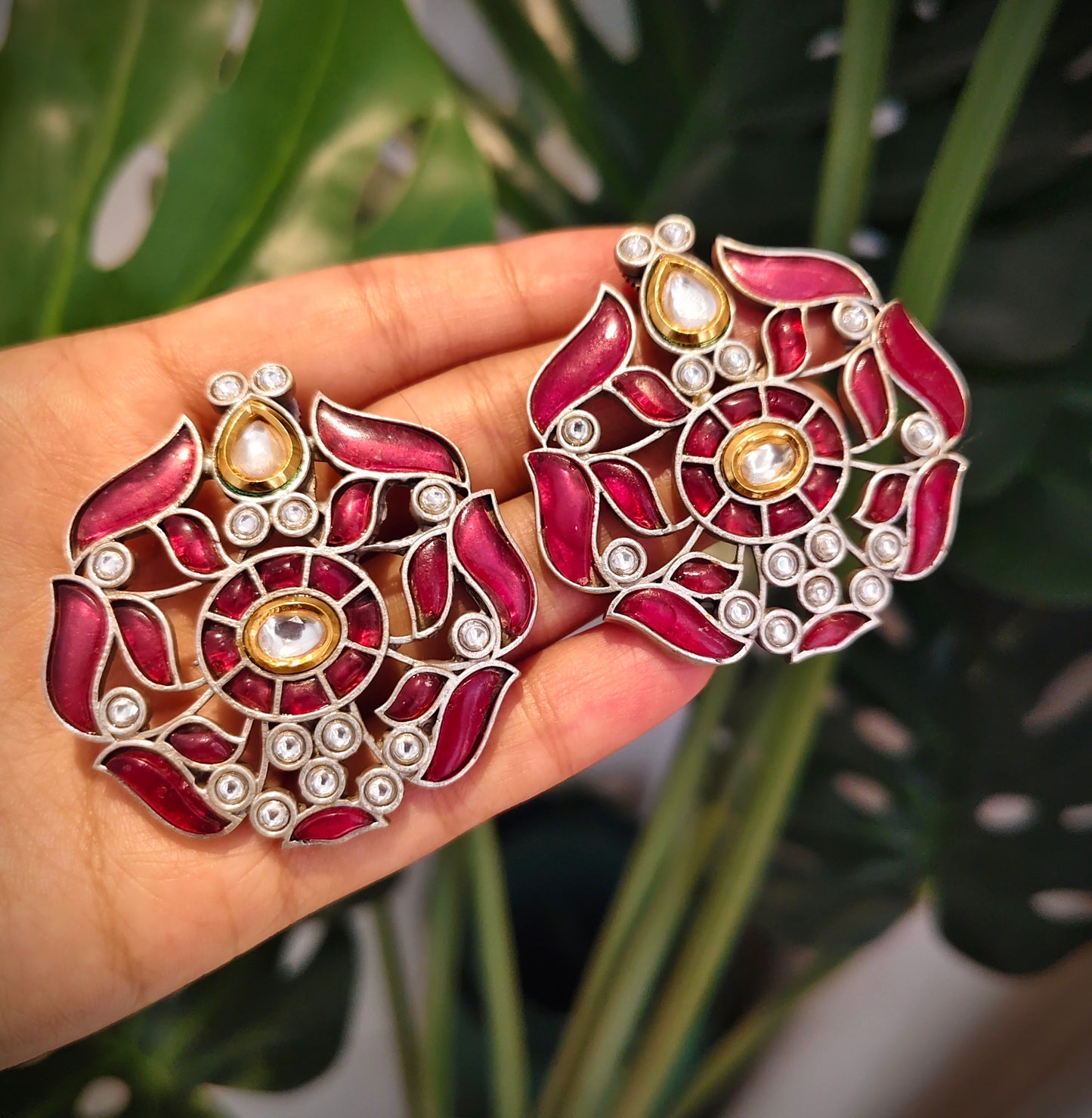 Beautiful Designer Kempstone Earrings