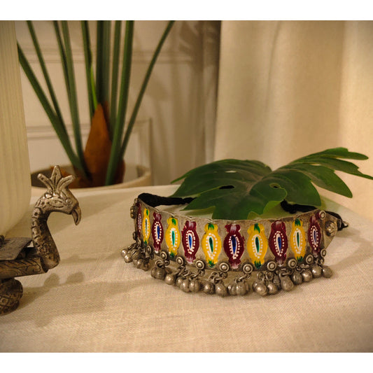 Beautiful Designer Hand-Painted Vintage Polish Choker