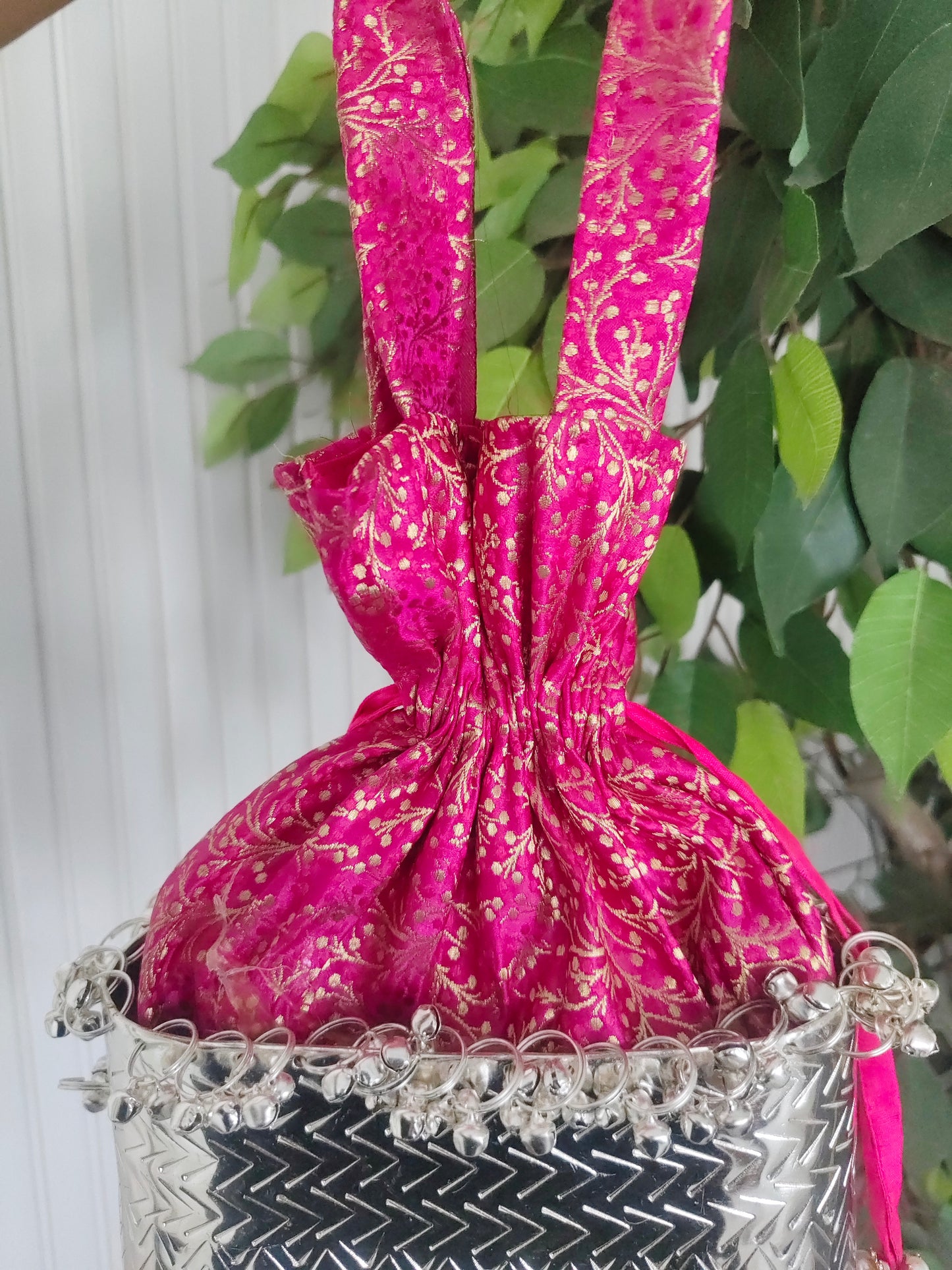 Beautiful Designer Metal Potli Bag (different design of potli)