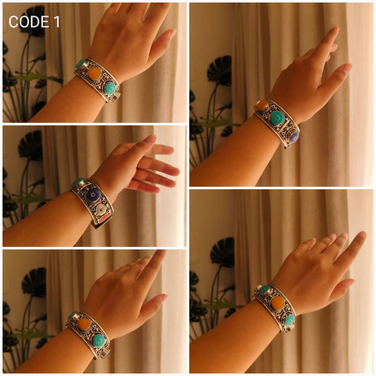 Beautiful Designer Nepali Tibetan Adjustable Kada