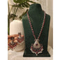 Beautiful Designer Stone Embedded Necklace With Earrings