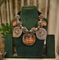 Beautiful Designer Painting Mix Paatri & Ghungroo Gutchha Ball Neckpiece