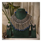 Beautiful Designer Jaal Neckpiece With Latkan & Earrings