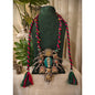 Beautiful Designer Fusion Pendant With Kundan Detailing Long Necklace