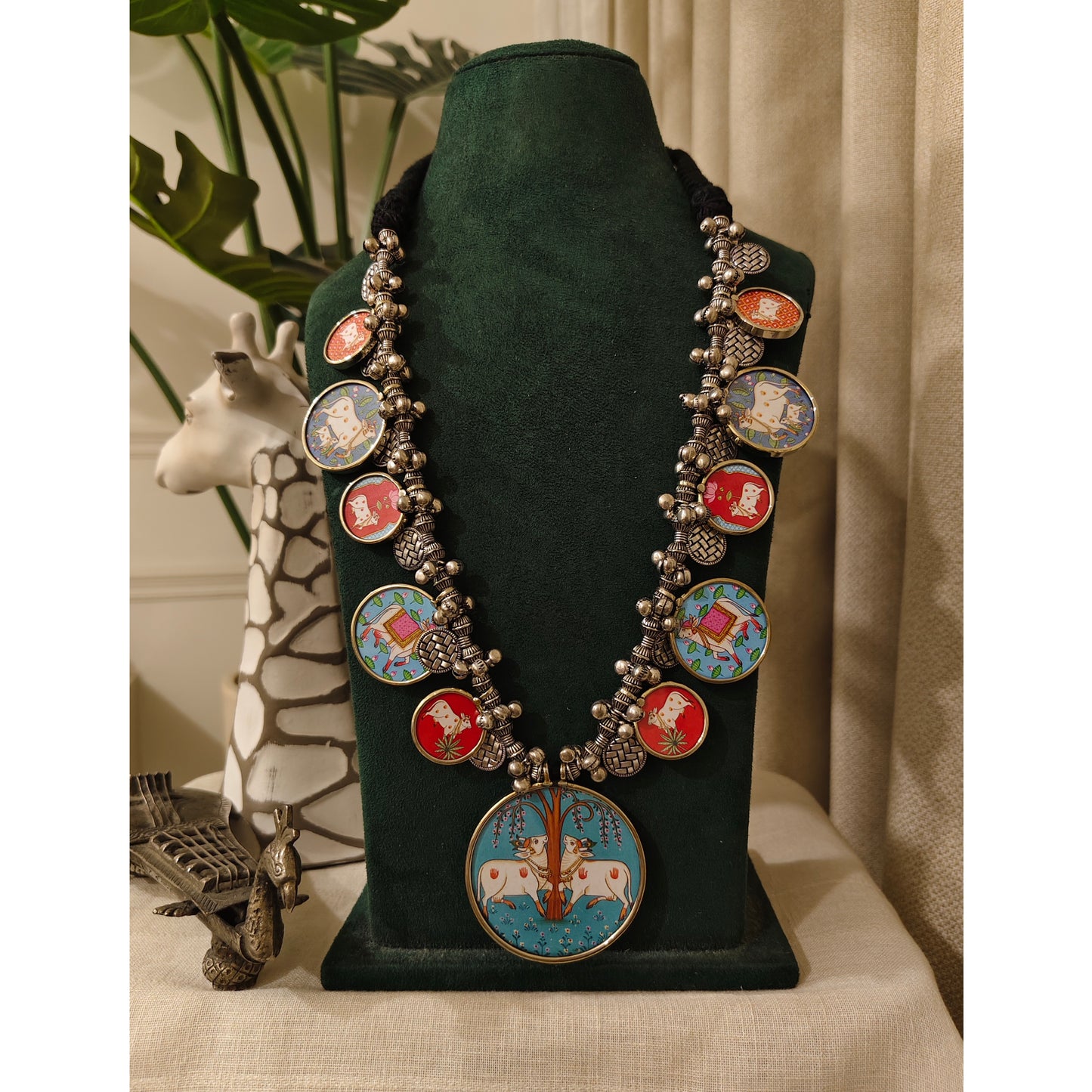 Beautiful Designer Painting Long Necklace