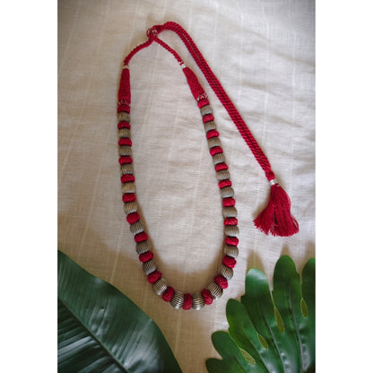 Beautiful Designer Brass Balls With Thread Balls Necklace