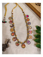 Beautiful Designer Painting Mix Dual Tone Necklace