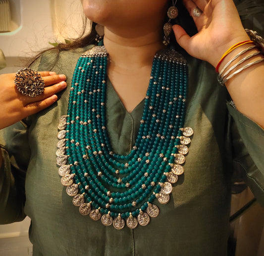 Beautiful Designer Layered Beaded Paatri Necklace