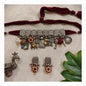 Beautiful Designer Choker With Charms Mix Latkan & Earrings