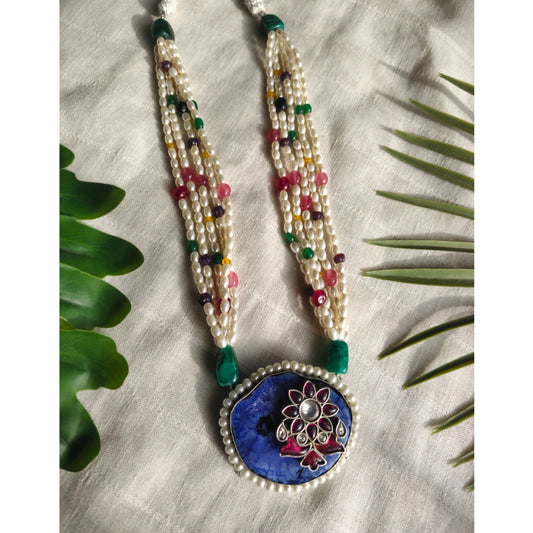 Beautiful Designer Natural Stone Pendant Necklace