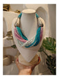 Beautiful Designer Twisted Beads Statement Necklace