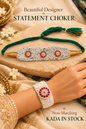 Beautiful Designer Statement Choker & Matching Kada Combo
