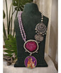 Beautiful Designer Painting & Natural Stone Stylish Necklace
