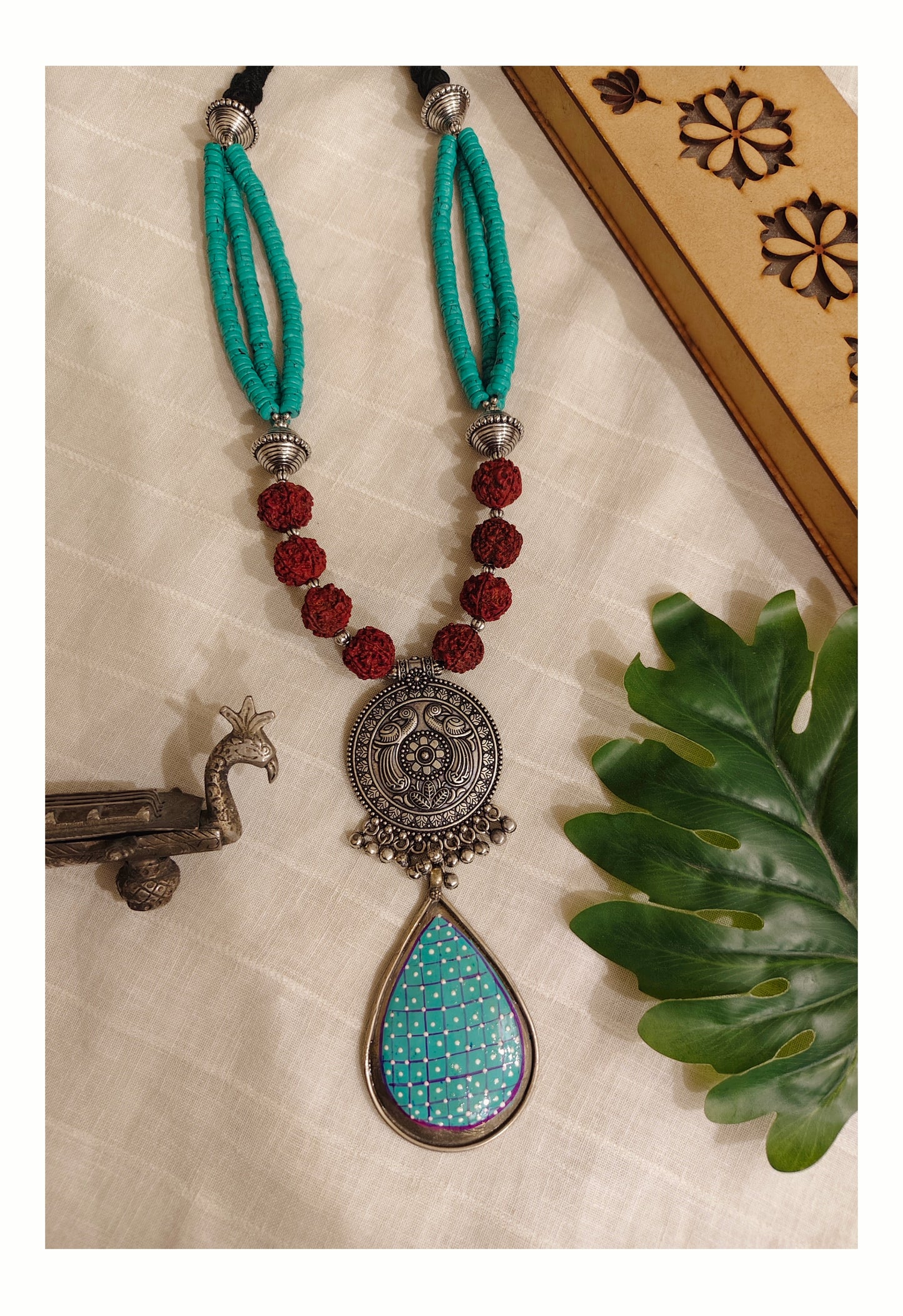 Beautiful Designer Fusion Very Long Necklace