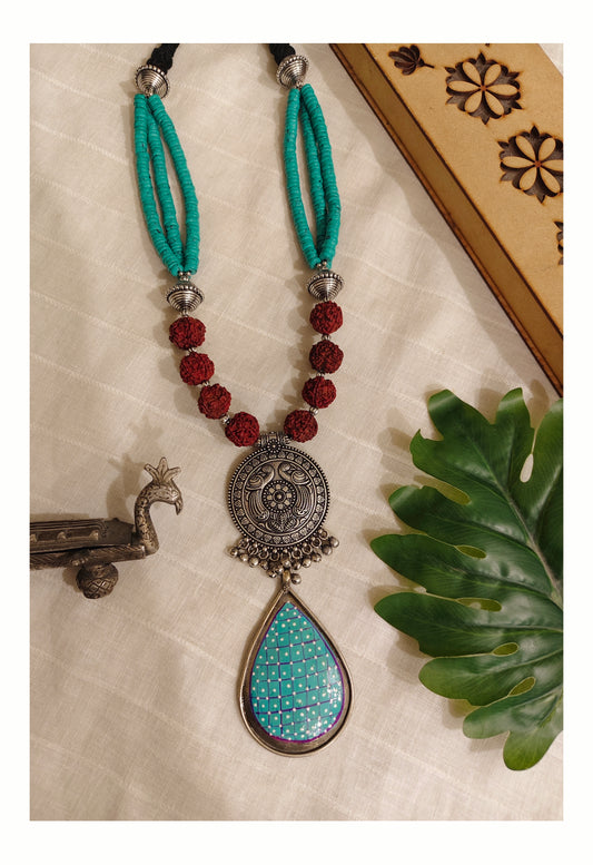 Beautiful Designer Fusion Very Long Necklace