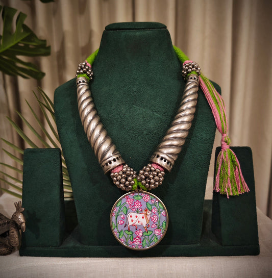 Beautiful Designer Hasli Style Painting Necklace