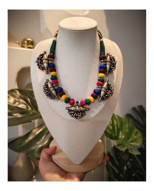 Beautiful Designer Vintage Taabiz Colorful Neckpiece