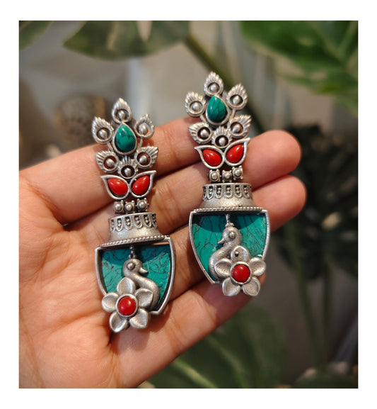 Beautiful Designer Stone Embedded Earrings