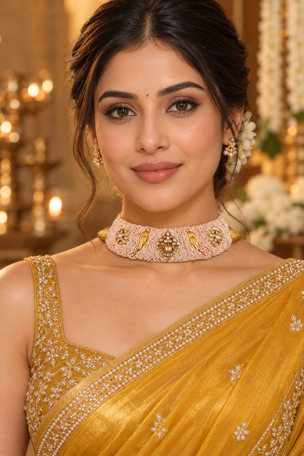Beautiful Designer Statement Choker (no earrings)