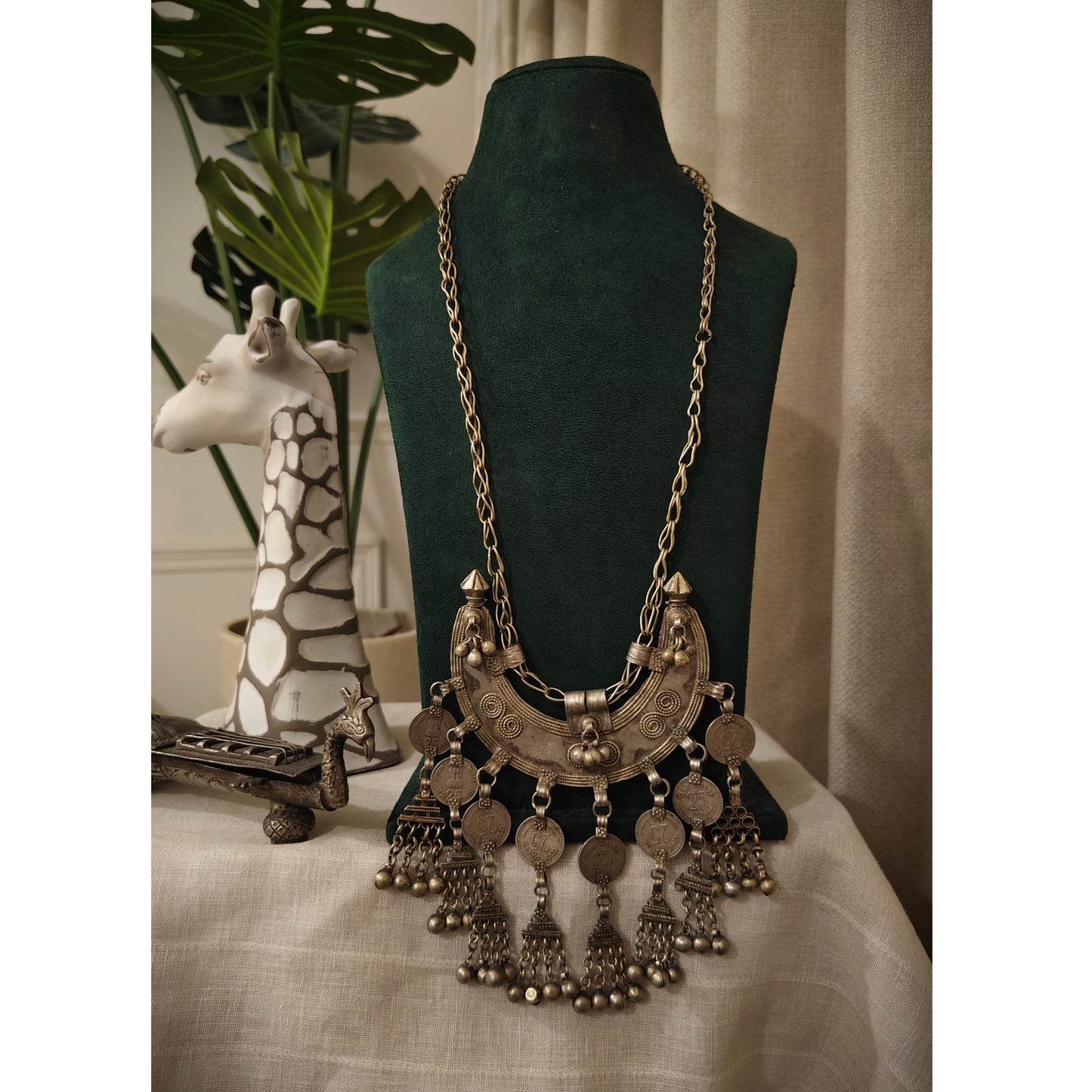 Beautiful Designer Afghani Vintage Chaand Necklace