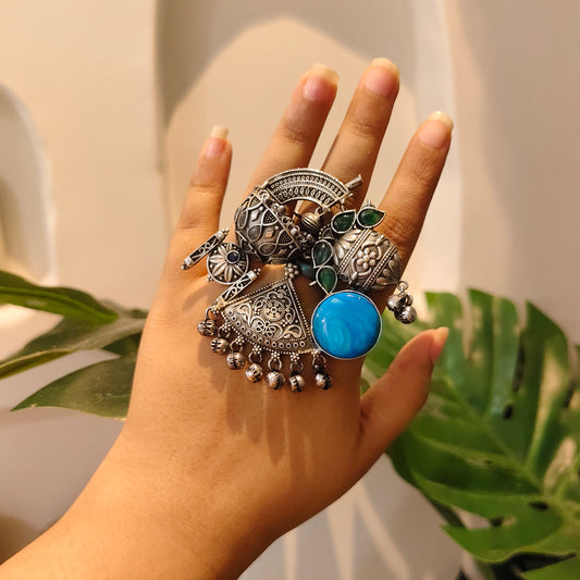 Beautiful Designer Fusion Brass Adjustable Ring