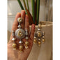 Beautiful Designer Kundan Detailing Long Earrings