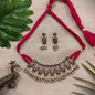 Beautiful Designer Kempstone Neckpiece With Earrings