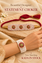 Beautiful Designer Statement Choker & Matching Kada Combo