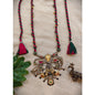 Beautiful Designer Fusion Pendant With Kundan Detailing Long Necklace